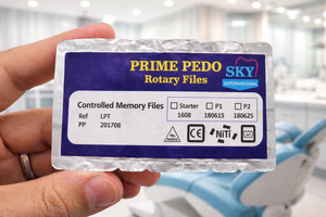 Prime Pedo Rotary Files Manual NiTi Pediatric Endodontic <b>System</b> Flexible Primary Teeth Dental Instrument CE ISO Supplier INDIA - Product Image 3