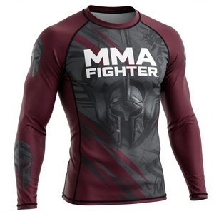 Camiseta de Compresión Transpirable de Manga Larga de Alta Calidad en Spandex/Poliéster, Sublimada, con Logotipo Personalizado y Color Personalizado - Product Image 2