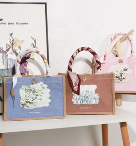 Sac à main en jute fait main et durable pour les courses et le marché - Product Image 4