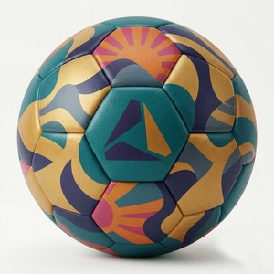 Stalwart Impex Football With Blue Pattern Screen Printed Durable Logo Design - Product Image 6
