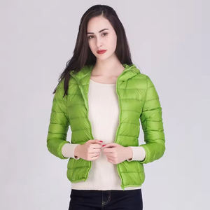 Full Coverage Eco-Friendly Breathable Heated 100% Polyester Puffer <b>Coat</b> <b>Womens</b> Long Quilted Warm Hooded Winter Outdoor Cotton - Product Image 2