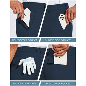 กางเกงกอล์ฟผู้ชายคุณภาพพรีเมียมแบบ OEM รุ่นล่าสุด แห้งเร็ว ไม่ยับ ทนทาน ดีไซน์ใหม่ - Product Image 4