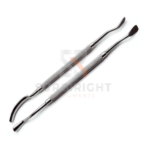 Ensemble d'instruments chirurgicaux Miller en acier inoxydable allemand, lime à os dentaire double extrémité, finition miroir, bord brut, Blush Surgical CE - Product Image 6
