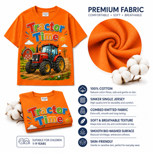 <b>Tractor</b> Time Customized Color Heat-Transfer Printed Long Sleeve <b>T</b>-<b>Shirt</b> Men Eco-Friendly Cool Oversized Fit Cotton Jersey Hip - Product Image 5