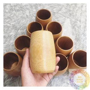 Natural Bamboo Cup Eco Friendly Handmade Reusable Drinking Ware Sustainable Tableware for <b>Kitchen</b> Cafe Restaurant and <b>Camping</b> - Product Image 2