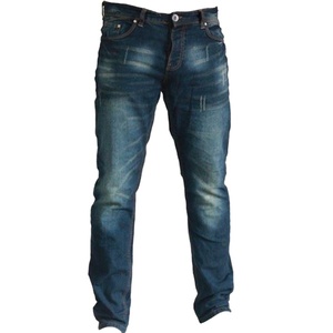 Jean en denim délavé coupe slim à jambe droite pour homme, taille mi-haute, en coton, décontracté, pour l'automne - Product Image 2
