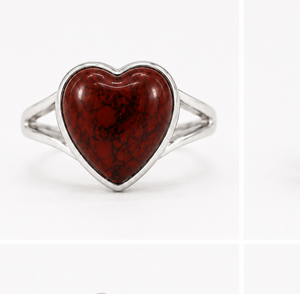 Top Quality Natural Red Jasper Gemstone <b>Rings</b> for Women Girls Fashion <b>Silver</b> Plated <b>Adjustable</b> Finger Crystal <b>Rings</b> Wholesale - Product Image 1