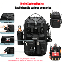 Sac à dos de compression sous vide étanche en Oxford avec fermeture éclair SBS, pour ordinateur portable 17,3 pouces, double dégonflage, sac de voyage extérieur avec poche latérale, OEM