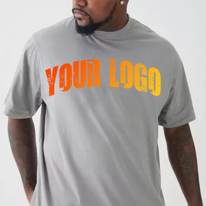 Camiseta de Lujo de 300 g/m², 100 % Algodón, Tallas Grandes para Hombre, Camisetas de Alta Calidad, Bordadas Personalizadas, Extra Grandes y Gruesas - Product Image 6