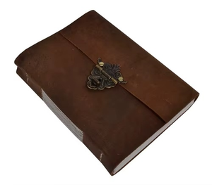 Carnet de planification spirale fait main sur mesure avec couverture en métal et cuir, organisateur et journal - Product Image 4