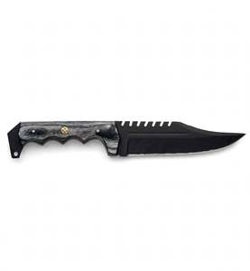 Handcrafted Matte Black Steel Heavy Utility <b>Craft</b> <b>Tool</b> Laminated Wood Handle Executive Display Piece - Product Image 2