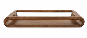 Bandeja de Servicio de Madera de Acacia Sólida de Primera Calidad, Bandeja de Desayuno de Madera, Bandeja para Servir Café con Asas, Bandeja para Hotel y Restaurante - Product Image 1