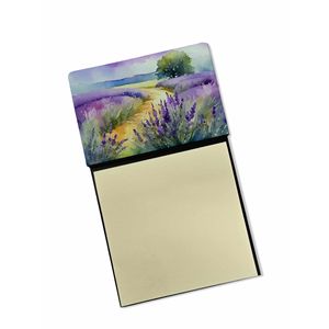 Nuevo dispensador de blocs de notas autoadhesivos de acuarela de lavanda y blocs de notas Accesorios de escritorio en blanco tarjetero y portatarjetas - Product Image 1