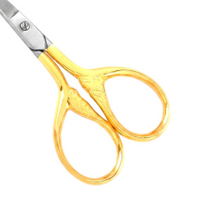 Tijeras Profesionales para Cutículas de Acero Inoxidable Chapadas en Oro, Punta Recta y Afilada, Tijeras para Recortar Uñas, Manicura y Pedicura - Product Image 5