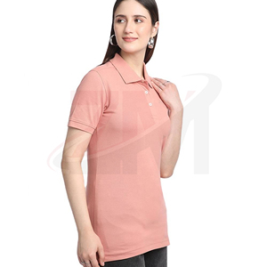 Camisa Polo Elegante de Algodón para Mujer, Manga Corta, Corte Ajustado, Tejido Transpirable y Suave, Informal, para Oficina, Uso Diario, Verano - Product Image 4