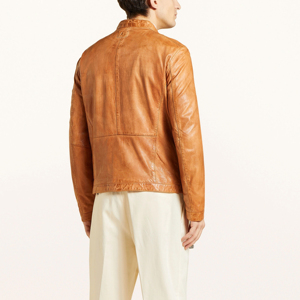 Custom Design New Causal Vintage Leather <b>Jacket</b> for Men Top Seller Breathable Winter <b>Warm</b> Men Leather <b>Jacket</b> OEM Serviced - Product Image 6