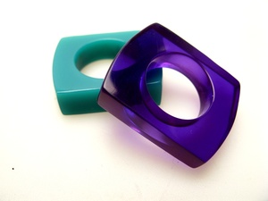 Geometric Resin Bangles Chunky <b>Stack</b> Glossy Finished Daily Wear Party Festive Retro Fashion Jewelry Lucite <b>Bracelet</b> Accessory - Product Image 4