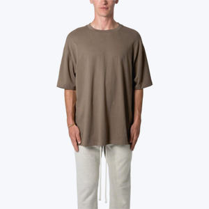 ผู้ผลิตเสื้อยืดโอเวอร์ไซส์พรีเมียม ผลิตตามสั่ง ผ้าฝ้าย 100% สตรีทแวร์ พิมพ์ลายซิลค์สกรีน ทรงไหล่ตก เป็นมิตรกับสิ่งแวดล้อม ยูนิเซ็กซ์ รับผลิตแบบ OEM - Product Image 2