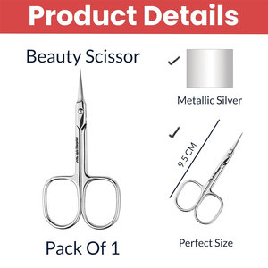 <b>Scissors</b> for Eyebrow Women Eyebrow <b>Scissors</b> for Precise Trimming & Shaping Stainless Steel Facial Hair Grooming Tool for Safe - Product Image 4