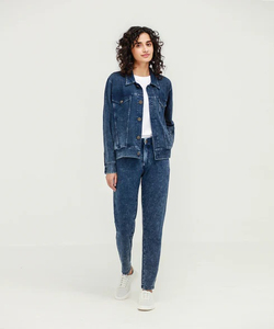 Nueva Chaqueta Vaquera Personalizada OEM de Primera Calidad para Mujer, Chaqueta Vaquera Corta de Manga Larga para Mujer, Chaquetas Vaqueras para Mujer - Product Image 3