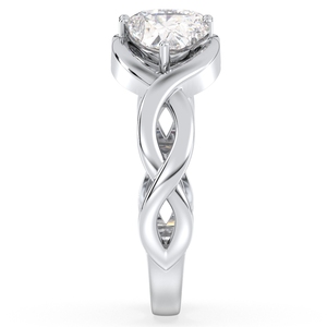 Bague de fiançailles en forme de cœur REYES, nouvelle création, en argent sterling 925, moissanite certifiée GRA, bijoux fins pour femmes, très demandée. - Product Image 5