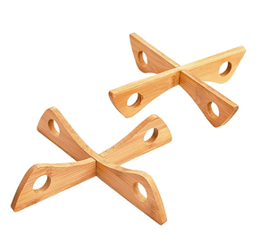 Wood Trivet Best Quality Wooden Trivet <b>Set</b> with Coasters for Hot Dishes Manufacture Wood Trivet - Product Image 3