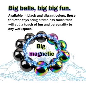 Grandi Palline Magnetiche Giocattolo Antistress per Adulti, Decorazione da Scrivania, Perline Magnetiche per Alleviare lo Stress, Blocchi Magnetici - Product Image 2