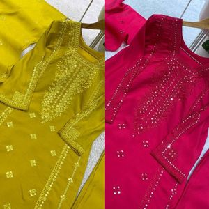 Traje indio Anarkali Salwar Kameez con dupatta, listo para usar, ropa étnica para mujeres adultas, para fiestas. - Product Image 4