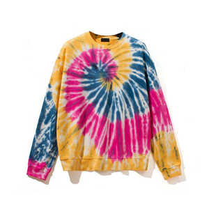 Sweat-shirts en molleton à col rond pour hommes, tie-dye, anti-plis, nouveau design tendance, vente chaude - Product Image 1
