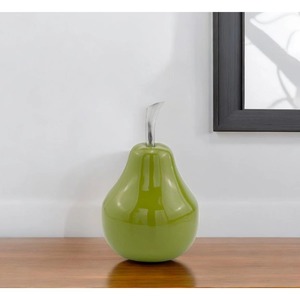 Escultura de Pera Verde Hecha a Mano, Decoración Contemporánea para Mesa, Figura Artística para Sala de Estar - Product Image 6