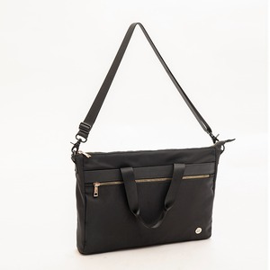 Sac à main en twill noir fin, sac à bandoulière, sac simple pour ordinateur portable, sac d'affaires imperméable - Product Image 4