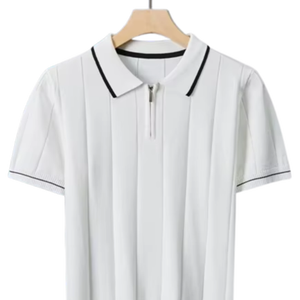 เสื้อเชิ้ตแขนสั้นผู้ชายแบบสั่งทำพิเศษ ผ้าริบเนื้อนุ่ม ระบายอากาศได้ดี น้ำหนักเบา เป็นมิตรกับสิ่งแวดล้อม ผลิตจากโพลีเอสเตอร์/คอตตอน ODM แฟชั่นลำลองสำหรับฤดูร้อน - Product Image 1