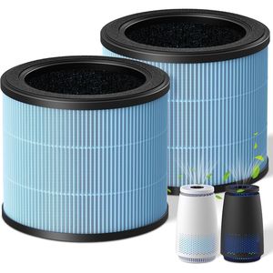 Confezione da 2 Purificatori d'Aria Domestici con Filtrazione 4-in-1 per Peli di Animali Domestici, Polvere, Polline, Fumo e Odori - Product Image 1