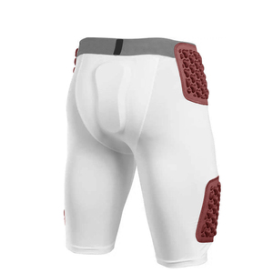 Mens <b>Padded</b> Compression Shorts Protective Panels Elastic Waist Fitted Breathable Athletic Training Sports Performance Wear - Product Image 1