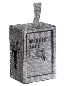 Colgante de Plata de Ley de Moda, Estilo Caja, Personalizado, Completamente Cubierto de Moissanita Blanca, Colgante con Certificado GRA, Joyería de Diamantes - Product Image 1