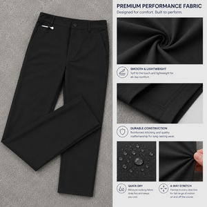 Women's Golf Pants Four-Way Stretch Spandex/Nylon Performance Golf Trousers Quick Dry Lightweight Golf Wear Custom Logo Golf - Product Image 3