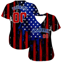Maillot de baseball pour homme adulte en gros, personnalisé, imprimé en sérigraphie, 100 % polyester, anti-humidité, respirant, col en V, cousu