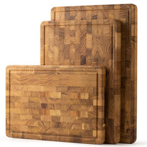 Teak Cutting Board - Thickened Solid Wood Chopping Board for Kitchen, Fruit, <b>Steak</b>, and Bread Cutting Board for <b>Knives</b> - Product Image 1