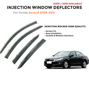 แผ่นบังลมสำหรับ Honda Accord ปี 2008-2013 ป้องกันแดดฝน  แผ่นบังแดดแบบฉีดขึ้นรูปสำหรับกระจกรถยนต์ - Product Image 2
