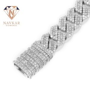 925 Sterling Diamond Bracelet with <b>Iced</b> <b>Out</b> Stainless Steel Cuban <b>Chain</b> Bracelet Jewelry for Women Office Wear or Events Use - Product Image 3