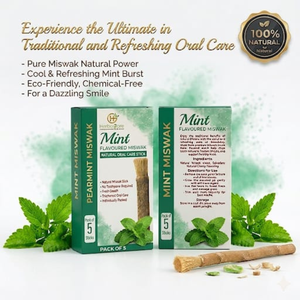 HerbuCare Palitos de Madera Miswak con Sabor a Menta, Paquete de 5 Palitos Naturales para Higiene Dental, Limpieza de Dientes y Aliento Fresco - Product Image 5