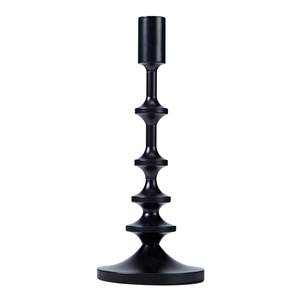 Support à bougies en aluminium le plus vendu pour la décoration intérieure, porte-bougie décoratif finition noire, moulé à la main, personnalisé S/3 - Product Image 5