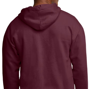 Sudadera con capucha extragrande para hombre, con cremallera completa, forro polar suave, corte holgado informal, ropa de invierno - Product Image 5