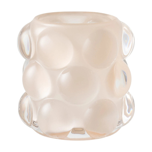 Portavelas decorativo de vidrio beige y verde para mesa y decoración de habitaciones al mejor precio - Product Image 2