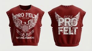 T-shirt Homme Décontracté Streetwear à Manches Courtes et Épaules Cloutées, Logo Imprimé en Relief, Qualité Supérieure, Prix de Gros Abordable - Product Image 5