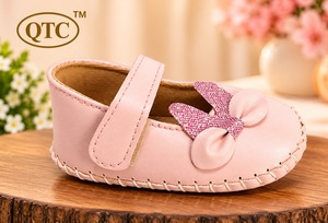 Chaussures d'été Mary Jane pour bébés filles, avec nœud, dessus en Raxine, semelle intérieure rembourrée en Ragzine, semelle souple, ballerines de princesse, premières chaussures de marche pour tout-petits - Product Image 5