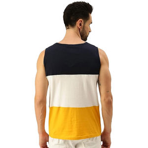 Débardeur de sport décontracté pour hommes grandes tailles, avec logo frontal, respirant, idéal pour l'été, en tricot de haute qualité 100% polyester, fabriqué au Pakistan - Product Image 2