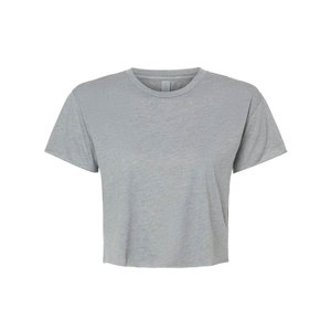 เสื้อยืดครอปสีเทาสำหรับผู้หญิง Next Level 5080 เสื้อครอปสำหรับงานเทศกาลผู้หญิง ผู้จำหน่ายขายส่ง เสื้อยืดครอปเปล่าจำนวนมากสำหรับสกรีนโลโก้ - Product Image 3