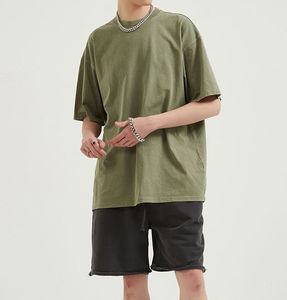 เสื้อยืดเฟรนช์เทอร์รี่ผู้ชาย ผ้าฝ้าย 100% แห้งเร็ว รุ่นใหม่ล่าสุด ทรงหลวม คุณภาพเยี่ยม ดีไซน์สวยสมบูรณ์แบบ - Product Image 6