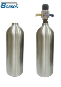 Cylindres en aluminium personnalisés de 1800 psi, 400 ml, réservoir d'air CO2 avec valve à broche, norme ISO - Product Image 3